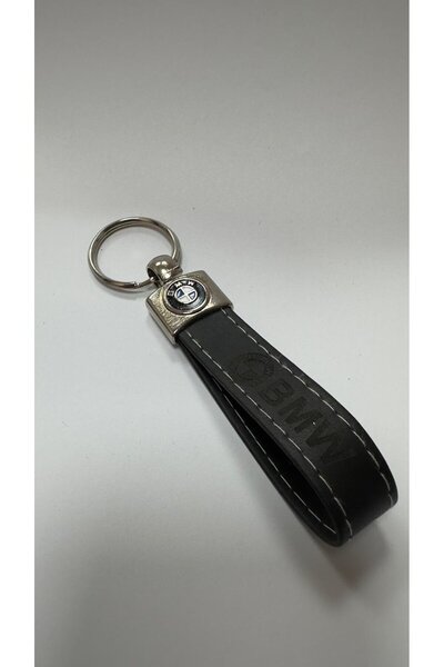 imza direksiyon kılıfı Bmw Yazılı Ve Logolu Anahtarlık (SİYAH) Termo Deri