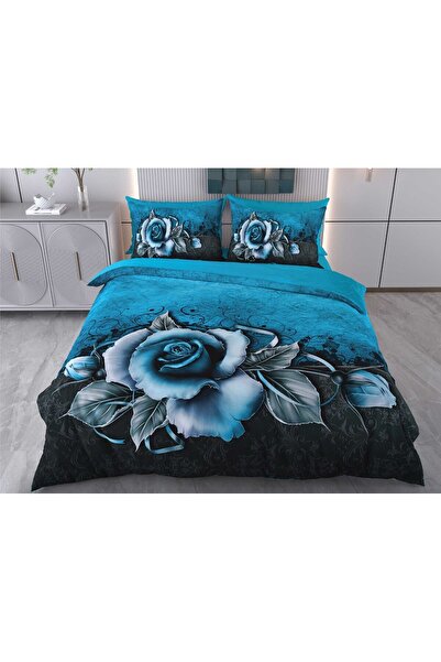 BEYZADE HOME طقم غطاء لحاف مزدوج ثلاثي الأبعاد 6 قطع بوليتا