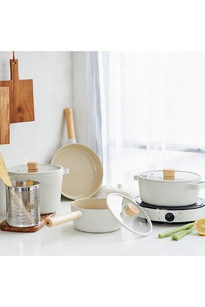 NEOFLAM Fika 7 Piece Pot and Pan Set 18-22d-18s-26t