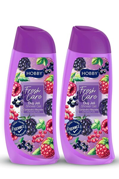 Hobby فريش كير - جل استحمام منعش بالفواكه، 500 مل × 2