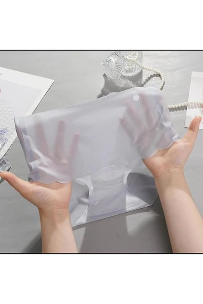 TECHNO 8Q Slip gri ultra subțire, fără sudură, din mătase de gheață, micro transparentă, tăiată cu laser, fără urme