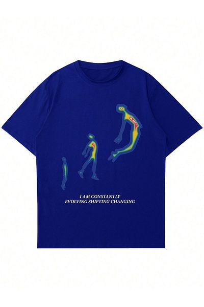 Mad&Calf Μπλουζάκι Unisex I Am Constantly Printed Crew Neck Oversize
