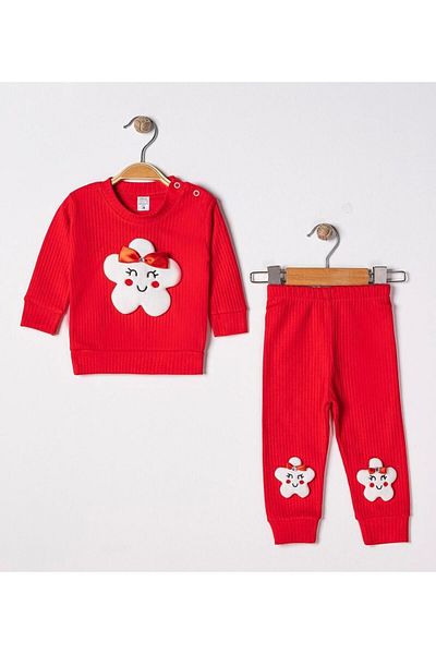 MBK GARDEN 9-24 months Baby Girl Cloud Patterned Camisole Set