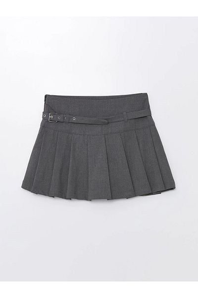 LC Waikiki XSIDE Women's Pleated Skirt with Belt on the Waist