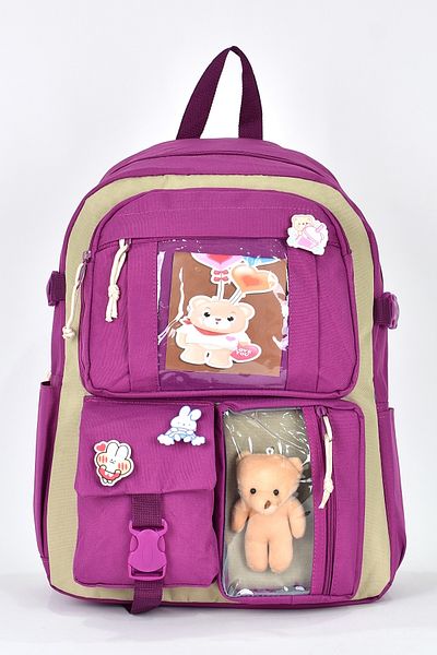 ELATAE Unisex Orthopedic Primary School Backpack - Multi-Compartment, Luxury Fabric, Korean Model 1480