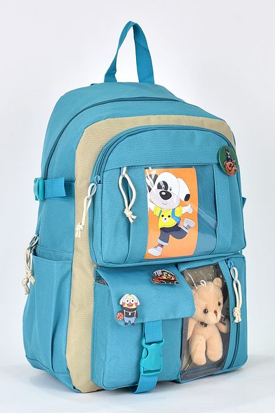 ELATAE Unisex Orthopedic Primary School Korean Model Backpack - Multi-Compartment, Luxury Fabric 1480