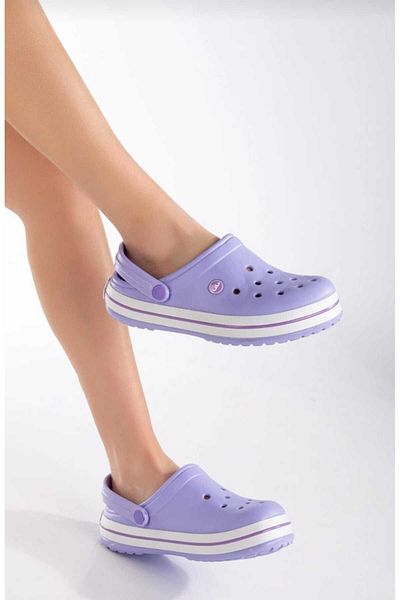 Akınal Bella Full Orthopedic Men's Slippers Lilac Doctor Nurse Cook Daily Unisex