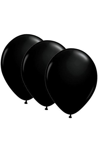 parti sürprizi Black Metallic Latex Balloon 10 Pieces