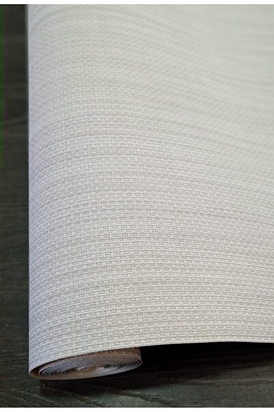 Oskar Hasır Desenli Sade Desenli Duvar Kağıdı (5m2)