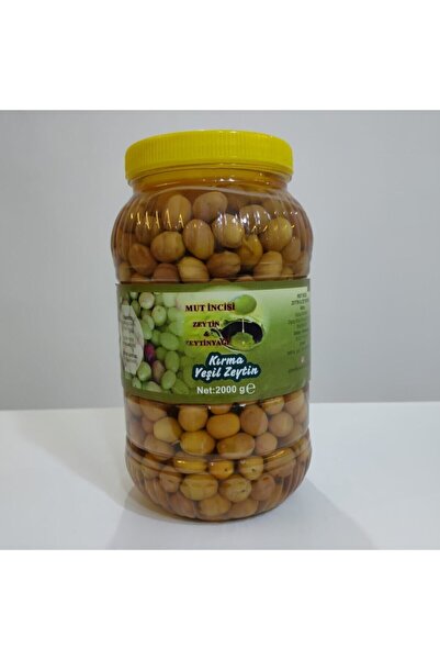 mut incisi zeytin & zeytinyağı Yeşil Kırma Zeytin Net 2 Kg Iri Boy