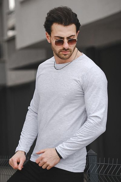 Oksit Mys Lion 4013 Slim Fit Lycra Long Column Basic Sweat