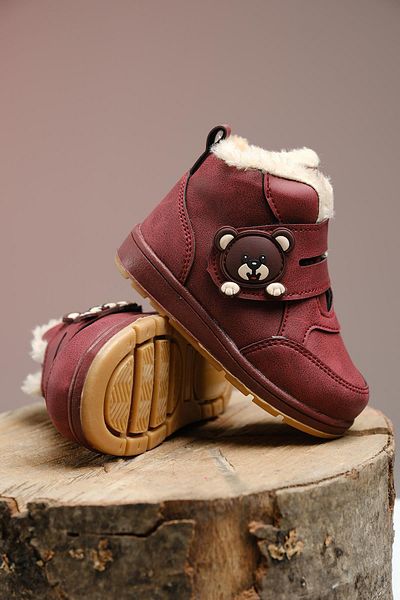 Oksit Rmd 91 Band Panda Detailed Furry Unisex Kids Baby Boots