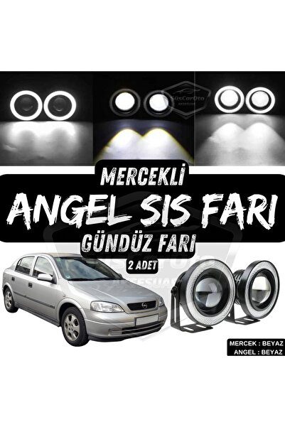 ŞüsCarOto Aksesuar Opel Astra G 1998-2004 Uyumlu Mercekli Angel Sis Farı Meta...