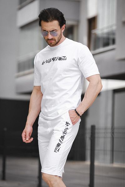 Oksit Set de tricou Guido Chiness pentru bărbați, cu imprimeu în față și în spate