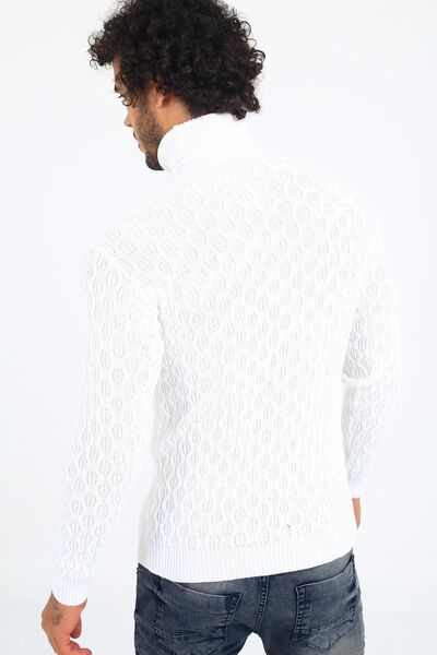 Oksit Pulover Seka 221 Slim Cut Thick Body pentru bărbați cu gât țesut