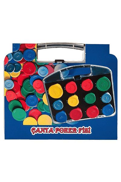 Sedef Plastic Poker Chip with Bag Poker Chip Poker Chip 96 Pieces