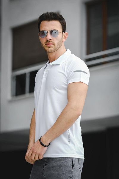 Oksit Ανδρικό μπλουζάκι πόλο με λαιμόκοψη Este Micro Slim Fit Polyester Performance Training