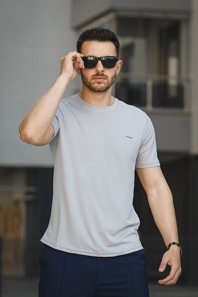 Oksit Ανδρικό μπλουζάκι Thea3b Jacquard Fabric Slim Fit Lycra Basic
