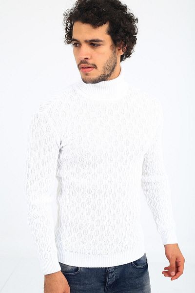 Oksit Ανδρικό πουλόβερ με λαιμόκοψη Seka 221 Slim Cut Thick Body
