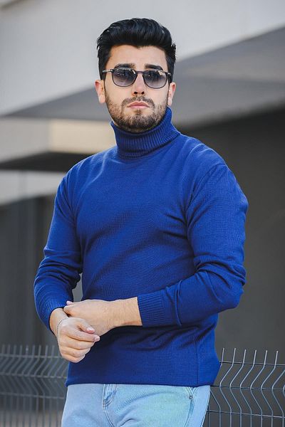 Oksit Ανδρικό πουλόβερ με λαιμόκοψη Seka 849 Cotton Slim Fit