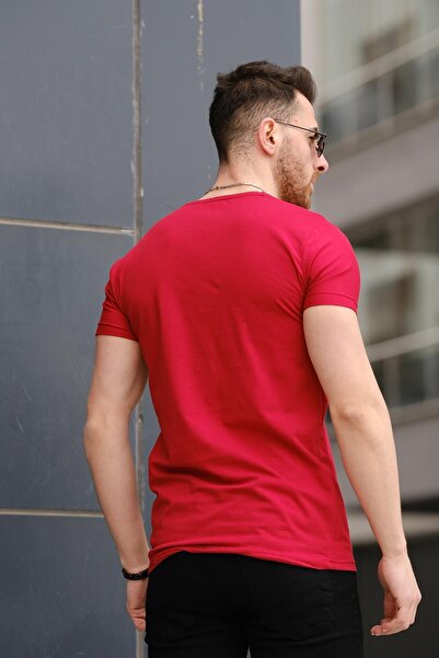 Oksit Ανδρικό μπλουζάκι Army Embroidered Slim Fit Slim Fit Lycra