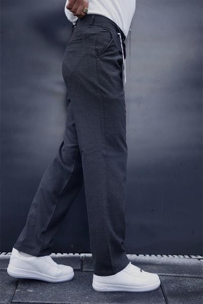 Oksit Olsen Men's Baggy Pants - Comfortable Fit, Double Pleated, Wide Leg