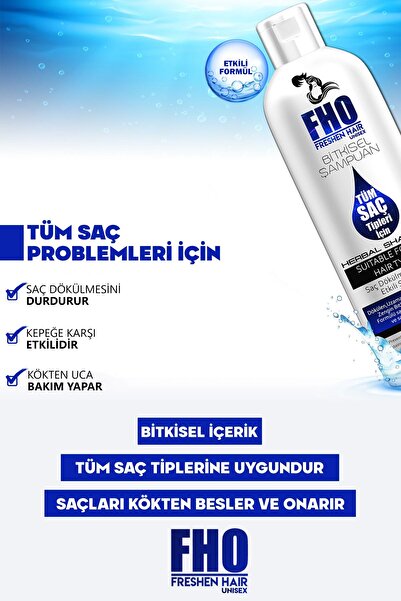 FHO Freshen Hair Dökülme Karşıtı Bitkisel Şampuan 375 ml