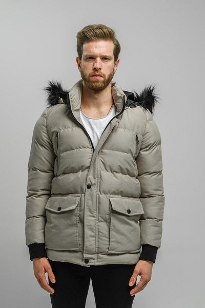 Oksit Ανδρικό μπουφάν Javi Hooded Water-Resistant με γούνα