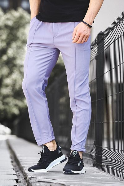 Oksit Ανδρική φούτερ Norris Double Leg Ribbed Slim Fit