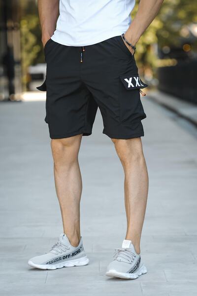 Oksit Ανδρικό σορτς με ματ στάμπα Court Parachute Fabric Cargo Pocket Ανδρικό σορτς