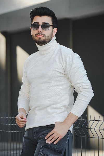 Oksit Ανδρικό πουλόβερ με λαιμόκοψη Seka 849 Cotton Slim Fit