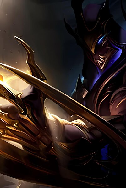 Teona Ahşap Ahşap League Of Legends Zed.png Duvar Poster