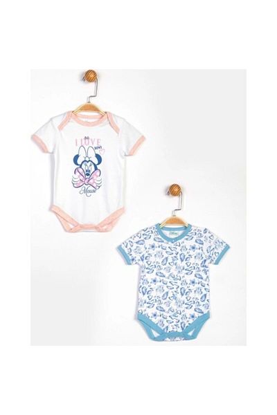 Minnie Mouse Baby Boy White 2-Piece Bodysuit 13921