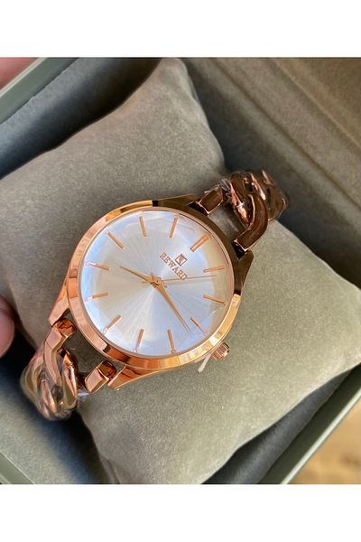 Reward Elegant Silver Copper Color Steel Women's Wristwatch - Waterproof, 2 Years Warranty