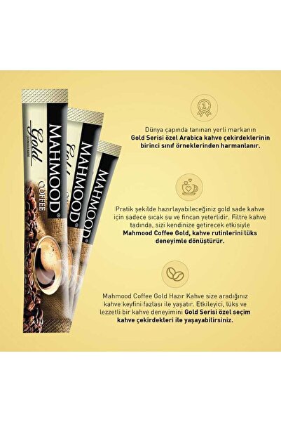 Mahmood Coffee Gold Hazır Granül Kahve 48 Adet X 2 G (2Lİ SET)