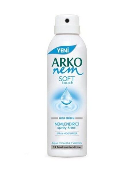 ARKO Nem Krem Soft Touch 150 ml Sprey | Aqua Mineral & E Vitamini