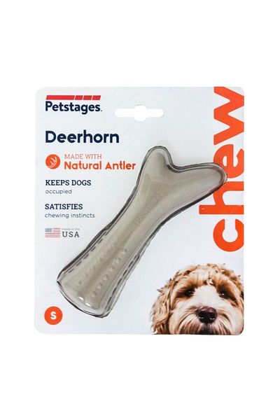 PetStages Deerhorn Antler Alternative Dog Chew Toy Dog Chewing Toy - Small - 668