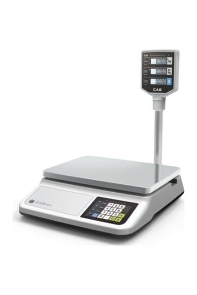 CAS PR II PLUS LED 30 KG 5 GR BOYUNLU ONAYLI ELEKTRONİK TERAZİ