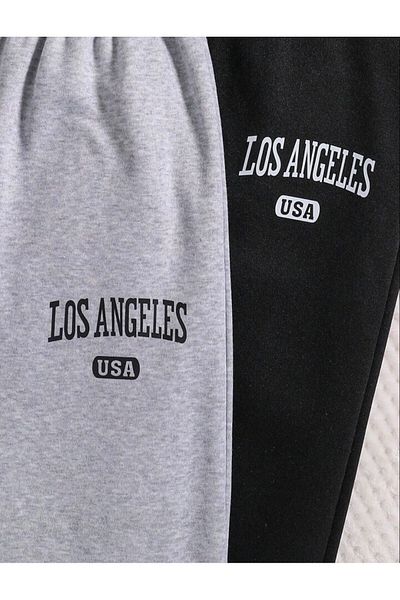 Renna Mood LosAngelesPrinted Girls' and Boys' Sweatpants - Pack of 2