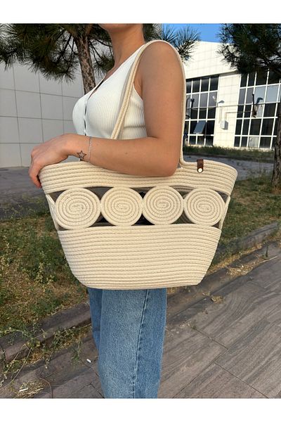 MaVaux Viva Women - Geantă de umăr din paie de iută