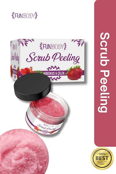 FUNBODY Scrup Body & Hand Peeling 250 Ml Hibiscus Strawberry Flavored