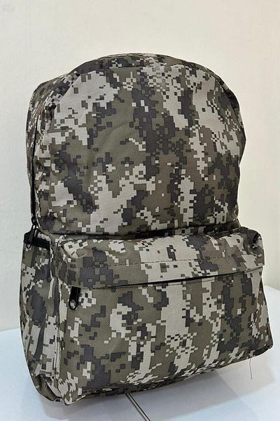 KISCHE Διπλό χρώμα Ineed You School Sports Casual Backpack Στρατιωτικό μοτίβο παραλλαγής