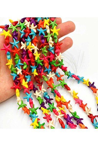 ella'nın çarşısı Steaua de mare colorată din piatră naturală 1 șir de 35-36 b...