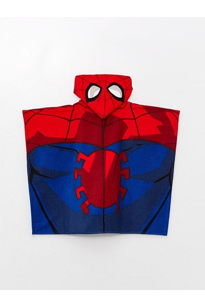 LC Waikiki Lizenziertes Strandtuch für Jungen mit Spiderman-Aufdruck