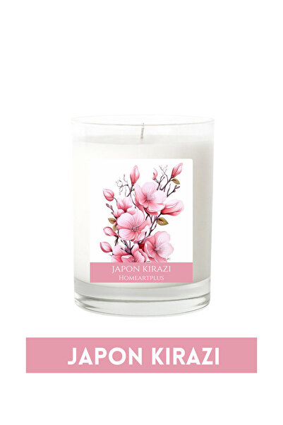 homeartplus japon kirazı kokulu bardak mum
