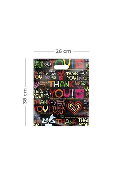 ECOPLAST Reinforced Colorful Store Bag No:2 26X38Cm 50 Pieces