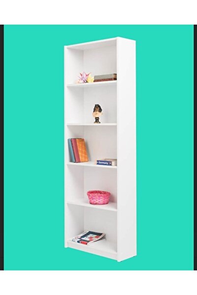 Mobilya Sepeti (ms 100 ) 5 Raflı Kitaplık,beyaz