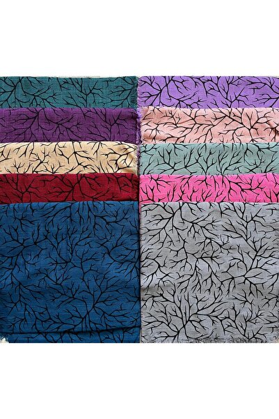 AYŞEN SCARF DESENLİ YAZMA FLAMLI EŞARP 10 ADET YEMENİ