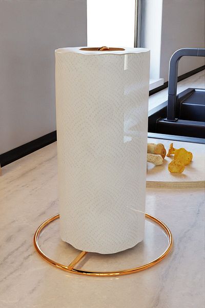 Milenay Gold Stainless Upright Napkin Holder, Decorative Napkin Holder, Towel Holder, Napkin Towel Stand