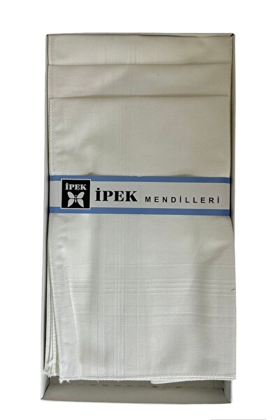 Cankardeşler İpek Erkek Mendil,12 Adet 42x42 Cm %100 Cotton Pamuk